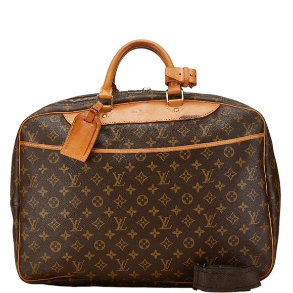 LOUIS VUITTON Other - Louis Vuitton Monogram Alize Boston Bag Shoulder M41399 Brown Leather PVC Men...